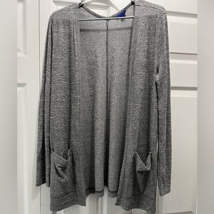 L Aeropostale grey lightweight cardigan